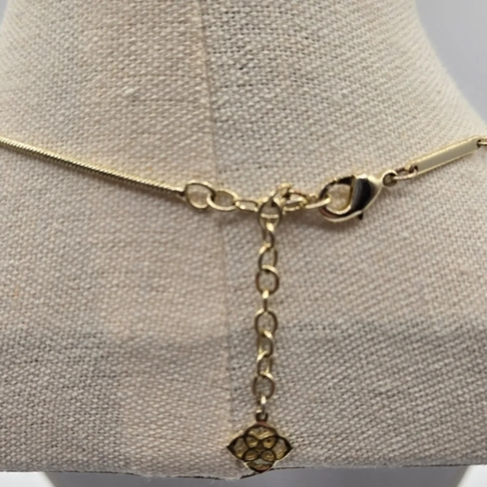 KENDRA SCOTT  Tess Pendant Necklace  Irredescent Druzy Gold Plates